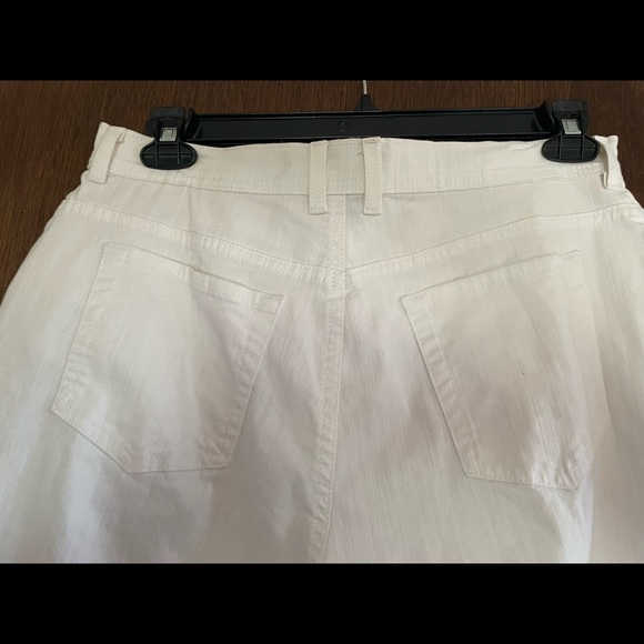 Gloria Vanderbilt White Cotton Capris size 14 - Picture 6 of 7